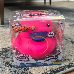 Jumbo Squish Pink Duck Toy